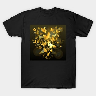 Golden Butterfly Garden T-Shirt